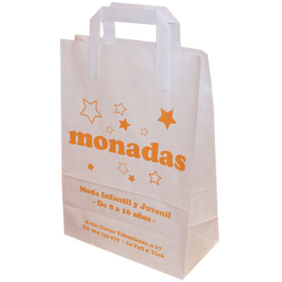 Bolsa de Papel Asa Plana